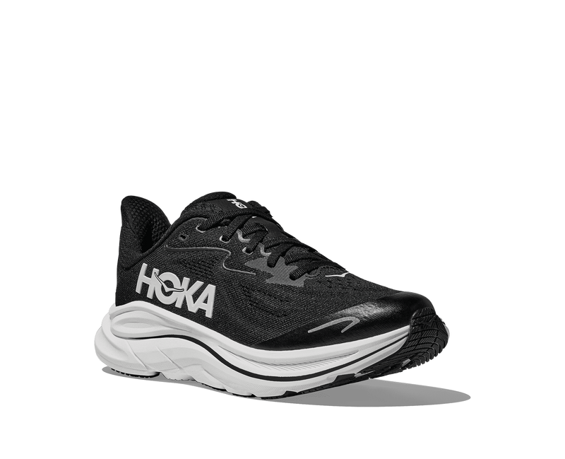 Boys'/Girls' HOKA Clifton 10 - BWHT BLK