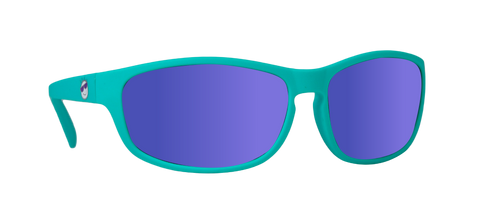 Boys'/Girls' Mini Shades Wrap Polarized Sunglasses (Ages 3-7) - AQUA/PUR