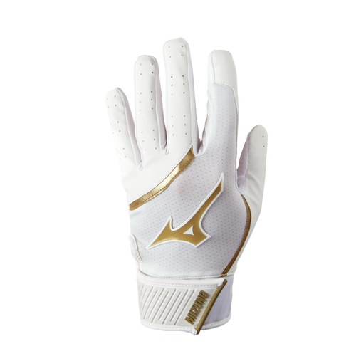 Boys'/Girls' Mizuno Youth MVP Batting Gloves - WHITE