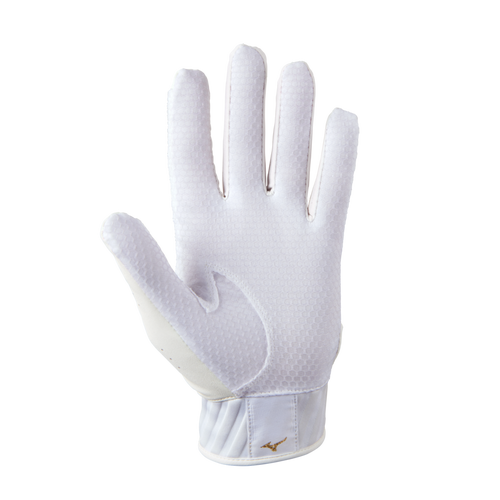 Boys'/Girls' Mizuno Youth MVP Batting Gloves - WHITE
