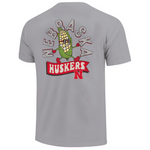 Boys'/Girls' Nebraska Huskers Youth Retro Corn T-Shirt - GREY