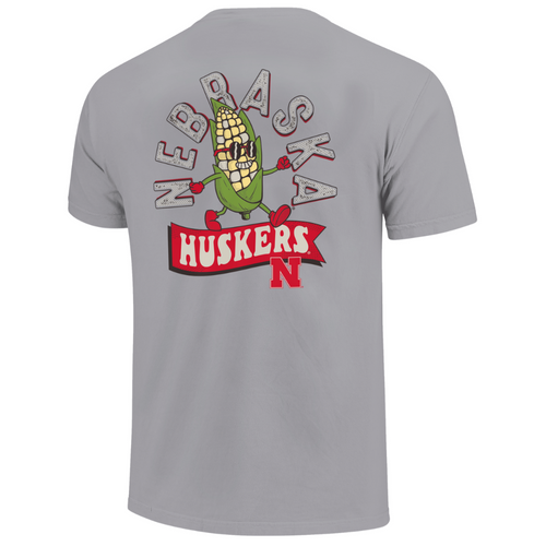 Boys'/Girls' Nebraska Huskers Youth Retro Corn T-Shirt - GREY