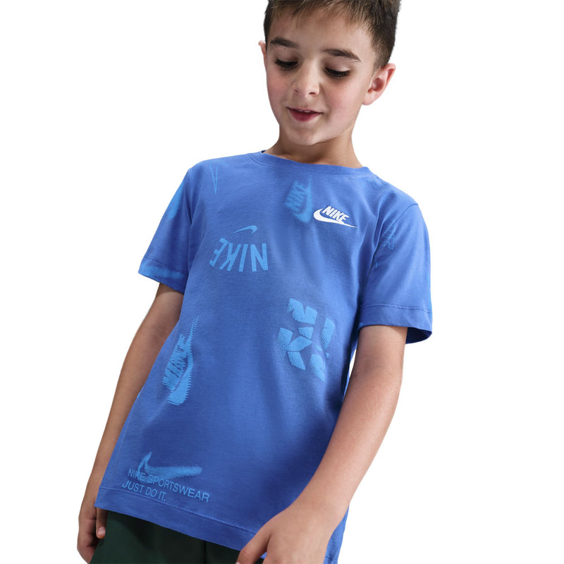 Boys'/Girls' Nike Youth All Over Print T-Shirt - 411 - COMET BLUE