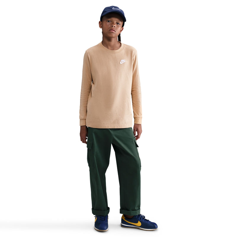 Boys'/Girls' Nike Youth Big Logo Longsleeve - 200 - HEMP