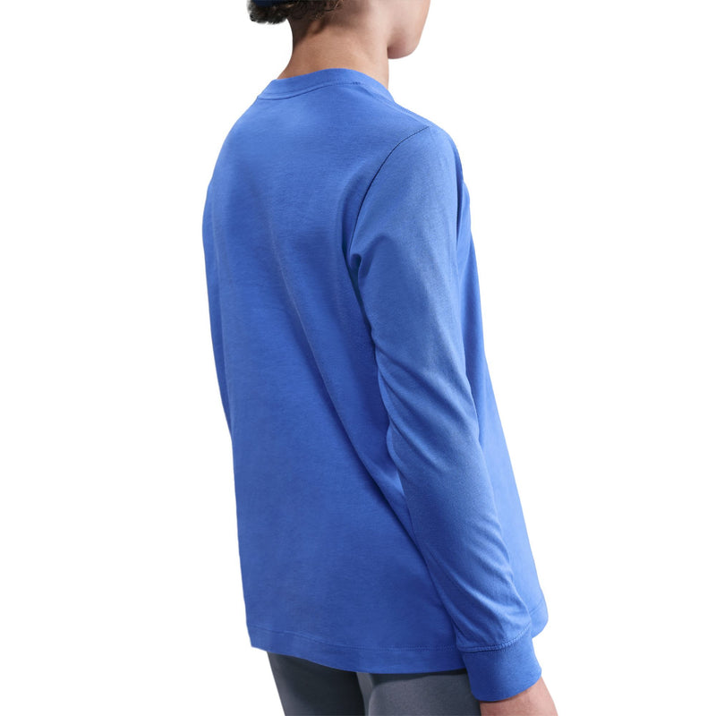 Boys'/Girls' Nike Youth Big Logo Longsleeve - 411 - COMET BLUE