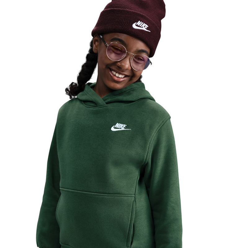 Boys'/Girls' Nike Youth Club Fleece Hoodie - 323 FIR