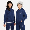 Boys'/Girls' Nike Youth Club Fleece Hoodie - 410 - NAVY
