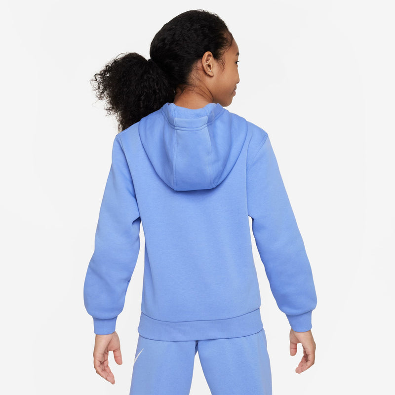 Boys'/Girls' Nike Youth Club Fleece Hoodie - 450 - POLAR BLUE