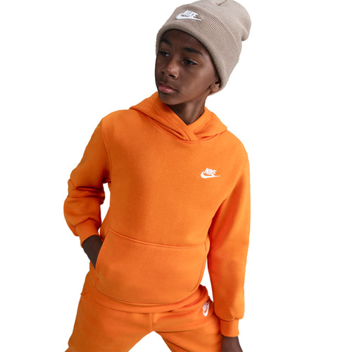 Boys'/Girls' Nike Youth Club Fleece Hoodie - 873 ORNG