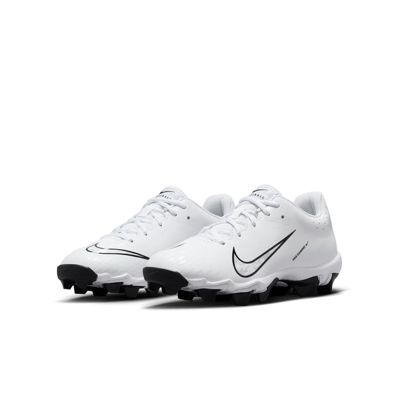 Boys'/Girls' Nike Youth Hyperdiamond 4 Keystone Softball Cleats - 100 - WHITE/BLACK