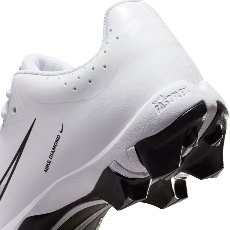 Boys'/Girls' Nike Youth Hyperdiamond 4 Keystone Softball Cleats - 100 - WHITE/BLACK