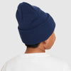 Boys'/Girls' Nike Youth Peak Beanie - 410 - NAVY