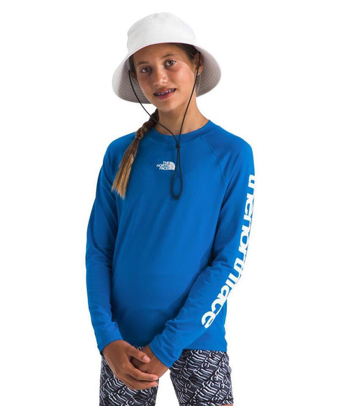 Boys'/Girls' The North Face Youth Amphibious Longsleeve Water Tee - T4S BLUE