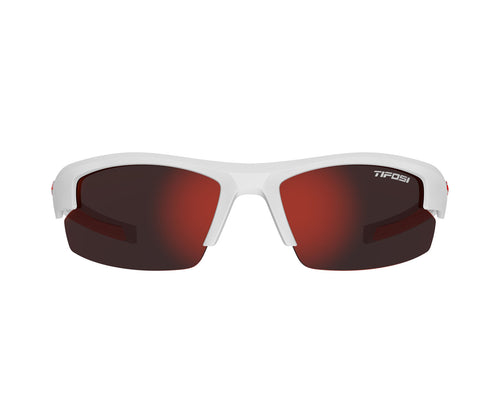 Boys'/Girls' Tifosi Youth Shutout Sunglasses - WHITE/RED