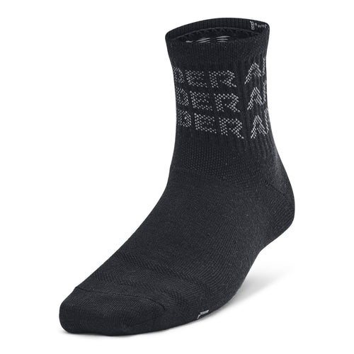 Boys'/Girls' Under Armour Youth Essential Quarter 6-Pack Socks - 001 - BLACK