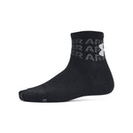 Boys'/Girls' Under Armour Youth Essential Quarter 6-Pack Socks - 001 - BLACK