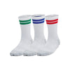 Boys'/Girls' Under Armour Youth Performance Tech 3-Pack Crew Socks - 102 - WHITE