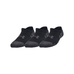 Boys'/Girls' Under Armour Youth Performance Tech No-Show 3-Pack Socks - 001 - BLACK