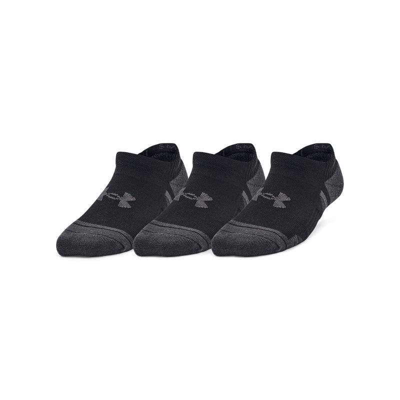 Boys'/Girls' Under Armour Youth Performance Tech No-Show 3-Pack Socks - 001 - BLACK