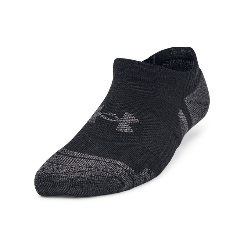 Boys'/Girls' Under Armour Youth Performance Tech No-Show 3-Pack Socks - 001 - BLACK
