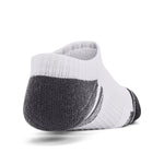 Boys'/Girls' Under Armour Youth Performance Tech No-Show 3-Pack Socks - 100 - WHITE