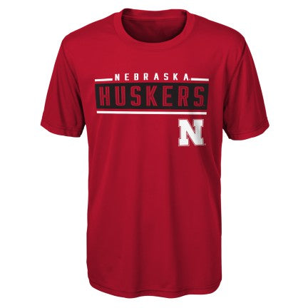 Boys' Nebraska Huskers Amped Up T-Shirt - RED