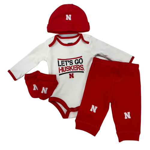 Boys' Nebraska Huskers Infant 4-Piece Welcome Home Set - NEBRASKA