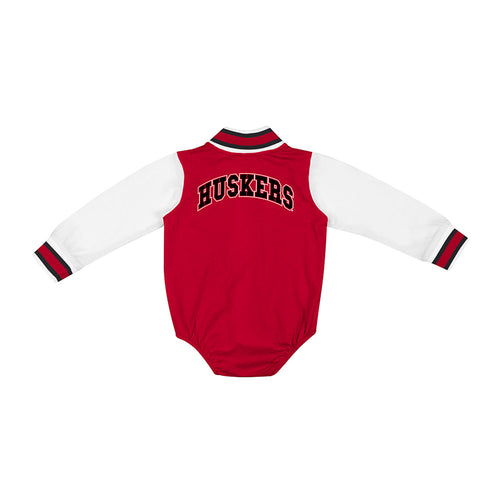 Boys' Nebraska Huskers Infant Bell Rings Varsity Onesie - NEBRASKA