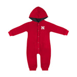 Boys' Nebraska Huskers Infant Lumpy Space Waffle Romper - NEBRASKA