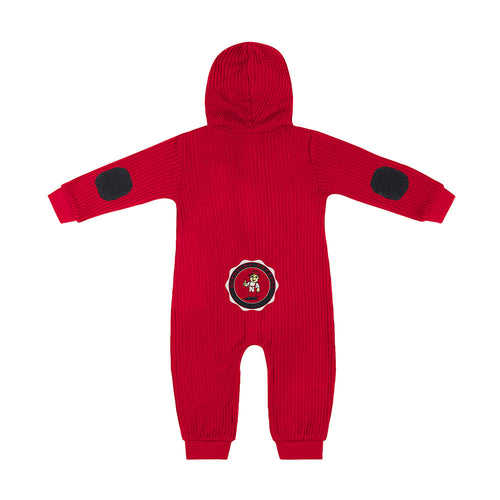 Boys' Nebraska Huskers Infant Lumpy Space Waffle Romper - NEBRASKA