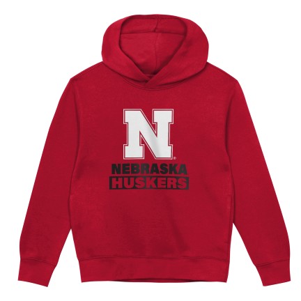 Boys' Nebraska Huskers Kids Back To Basics Hoodie - NEBRASKA