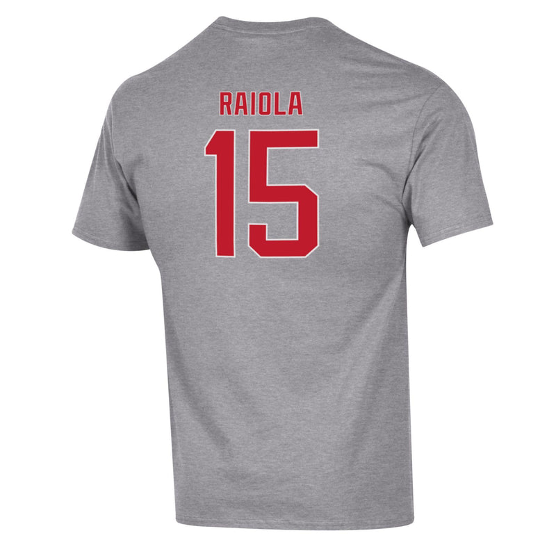 Boys' Nebraska Huskers Raiola Football T-Shirt - GREY