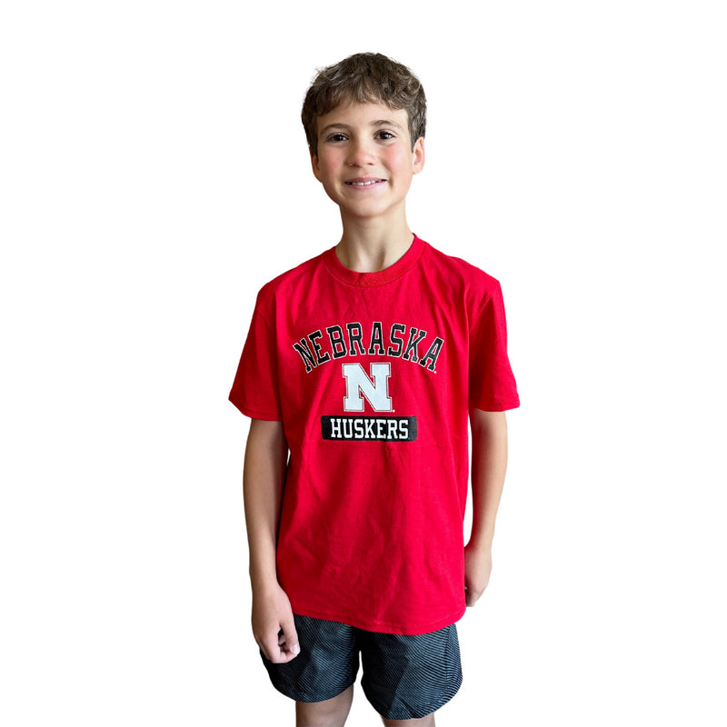 Boys' Nebraska Huskers Raiola Pill Box T-Shirt - RED