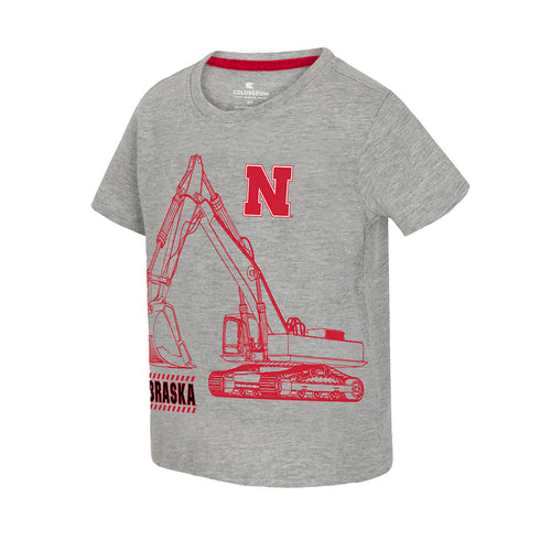 Boys' Nebraska Huskers Toddler Excavator T-Shirt - NEBRASKA