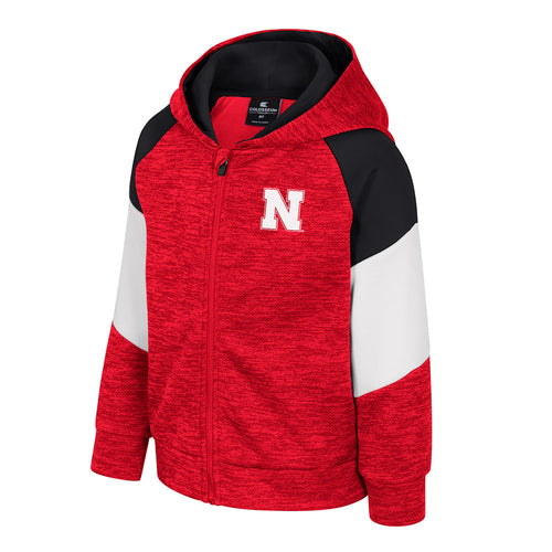 Boys' Nebraska Huskers Toddler Spirit Hollow Full-zip Hoodie - NEBRASKA