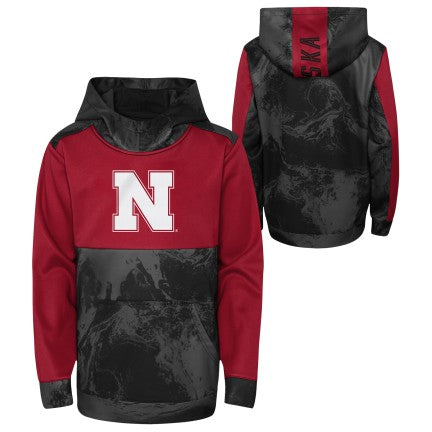 Boys' Nebraska Huskers Youth All Out Blitz Hoodie - RED