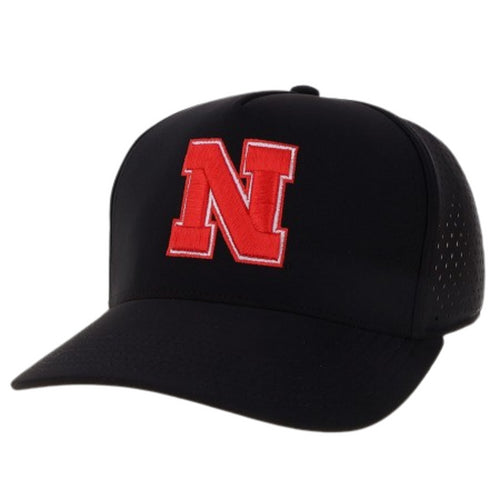 Boys' Nebraska Huskers Youth Cut Above Hat - BLACK
