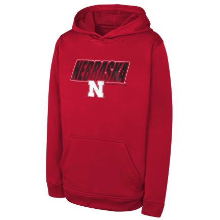 Boys' Nebraska Huskers Youth Extra Point Performance Hoodie - NEBRASKA