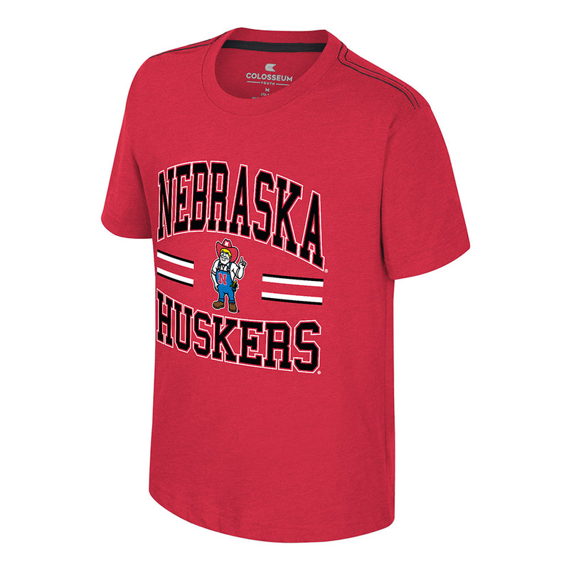 Boys' Nebraska Huskers Youth Herbie Jiggler T-Shirt - RED