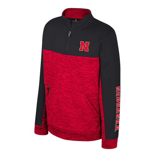 Boys' Nebraska Huskers Youth Jake 1/4 Zip - NEBRASKA