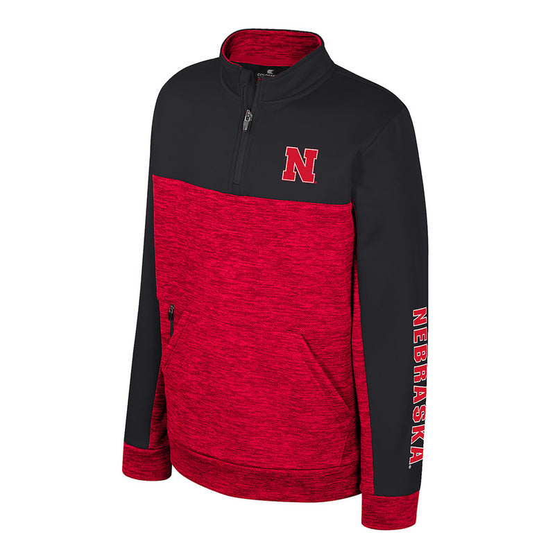Boys' Nebraska Huskers Youth Jake 1/4 Zip - NEBRASKA