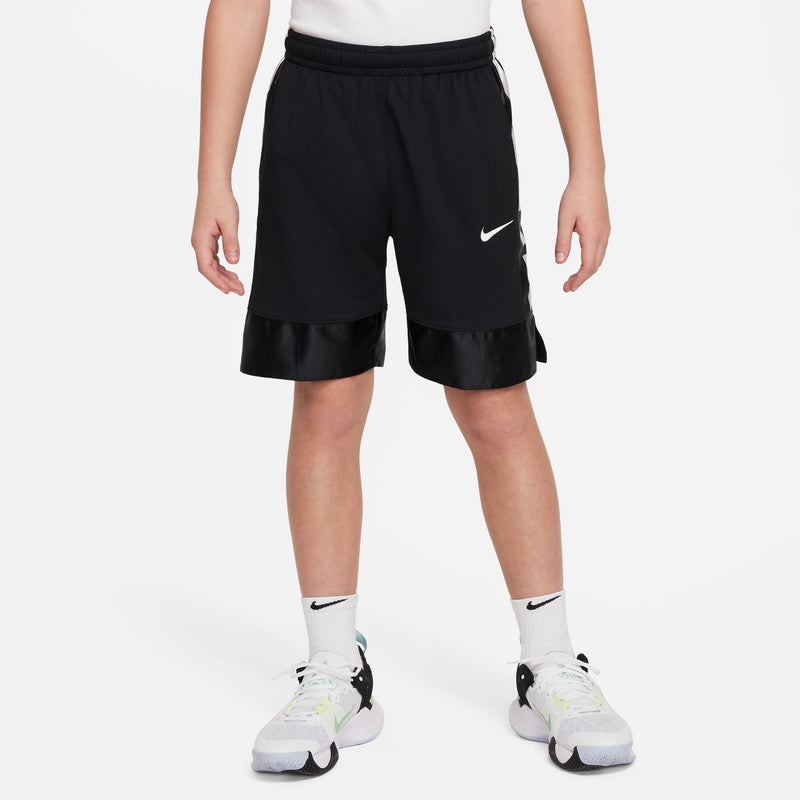 Boys' Nike Elite 23 Stripe Basketball Shorts - 010 - BLACK