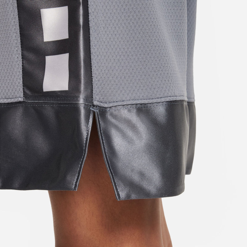 Boys' Nike Elite 23 Stripe Basketball Shorts - 084 - GREY