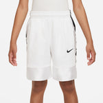 Boys' Nike Elite 23 Stripe Basketball Shorts - 100 - WHITE