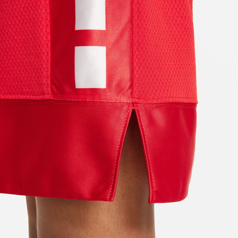 Boys' Nike Elite 23 Stripe Basketball Shorts - 657 - RED