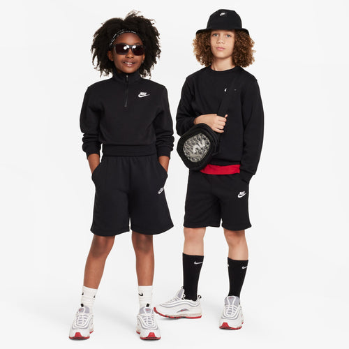 Boys' Nike Youth Club Fleece Short - 010 - BLACK