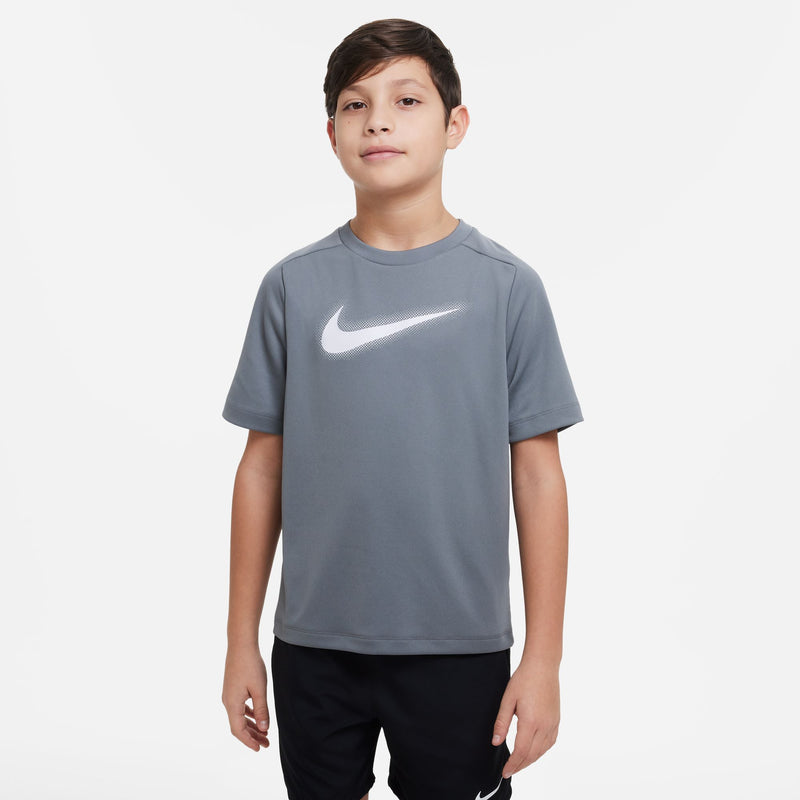 Boys' Nike Youth Dri-FIT Multi+ T-Shirt - 084 - GREY