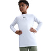 Boys' Nike Youth Pro Dri-FIT Longsleeve - 100 - WHITE