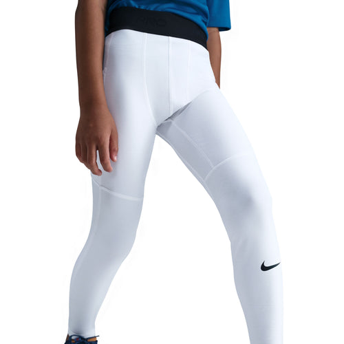 Boys' Nike Youth Pro Dri-FIT Tights - 100 - WHITE
