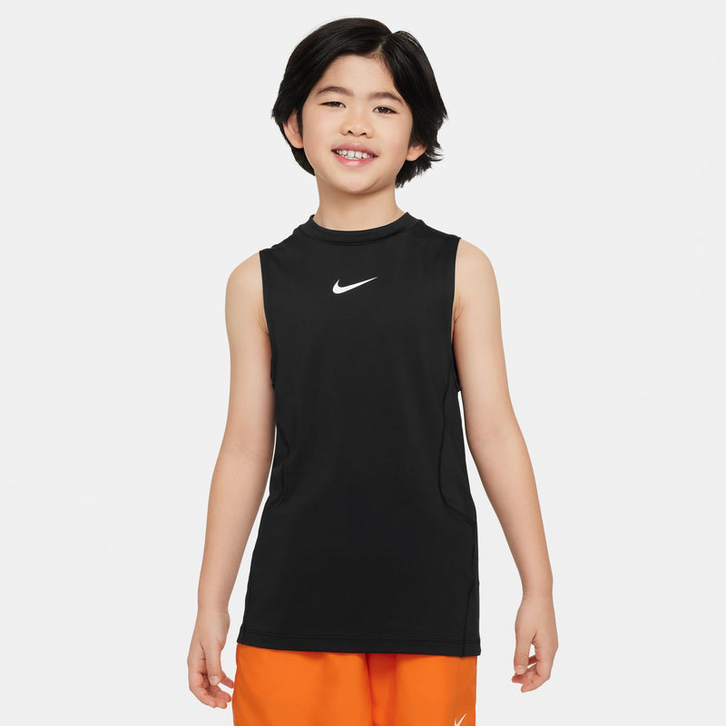 Boys' Nike Youth Pro Sleeveless Tee - 010 - BLACK